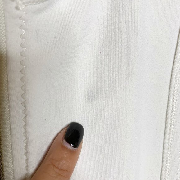 Lululemon Full Zip Long Sleeve Jacket Sz 4 Off White - Picture 6 of 11